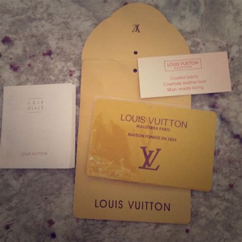 louis vuitton authenticity card